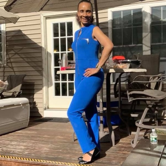 VENUS Pants - VENUS Vibrant Blue Jumpsuit